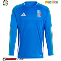 Moške Nogometnih dresov Italija Domači EP 2024 Dolgi rokavi